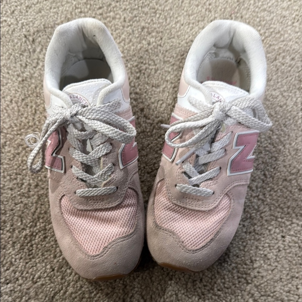New Balance Kids Sneakers - Pink and White